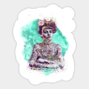 Tattooed Lady Sticker